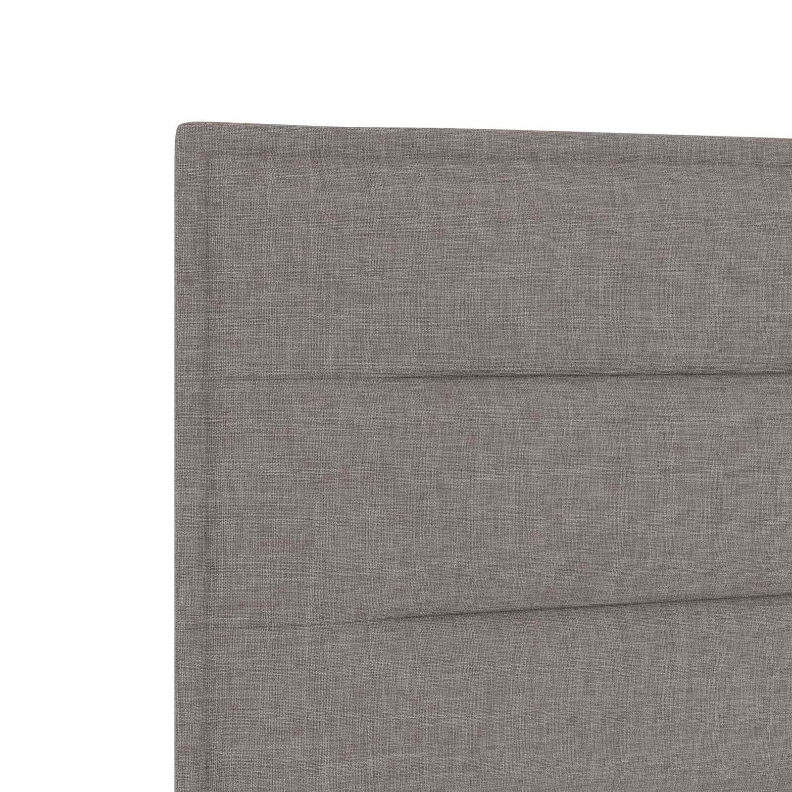 Boxspringbed met matras met hoofdeinde Taupe 90 x 190 cm Stof