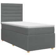 Boxspringbed met matras 90x200 cm donkergrijs