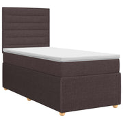 Boxspringbed met matras 90x200 cm donkerbruin