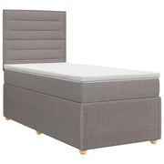 Boxspringbed met matras 90x200 cm taupe