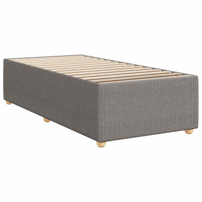 Boxspringbed met matras met hoofdeinde Taupe 100 x 200 cm Stof