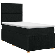 Boxspringbed met matras 100x200 cm zwart
