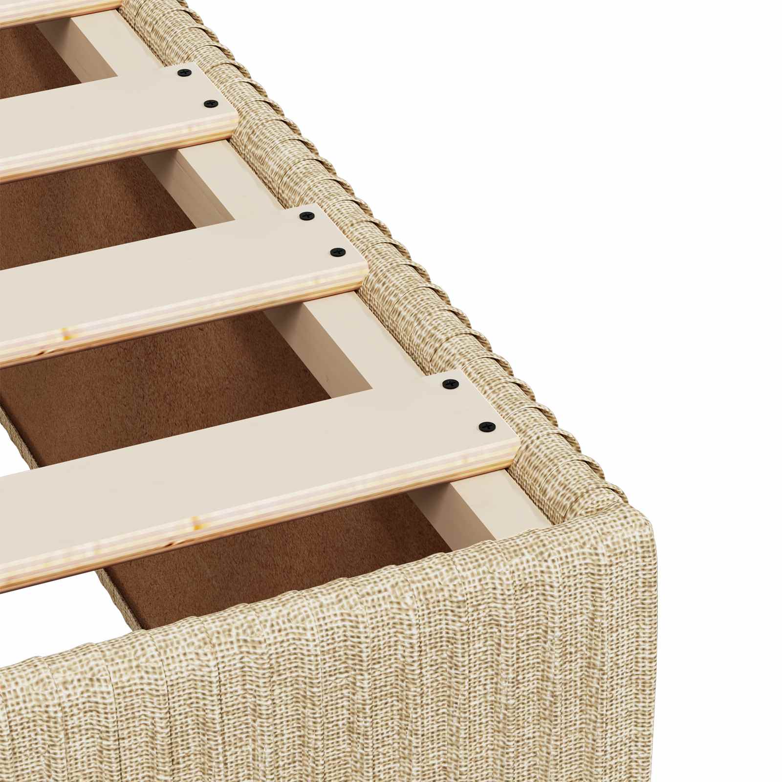 Boxspringbed met matras Crèmekleurig 100 x 200 cm Stof
