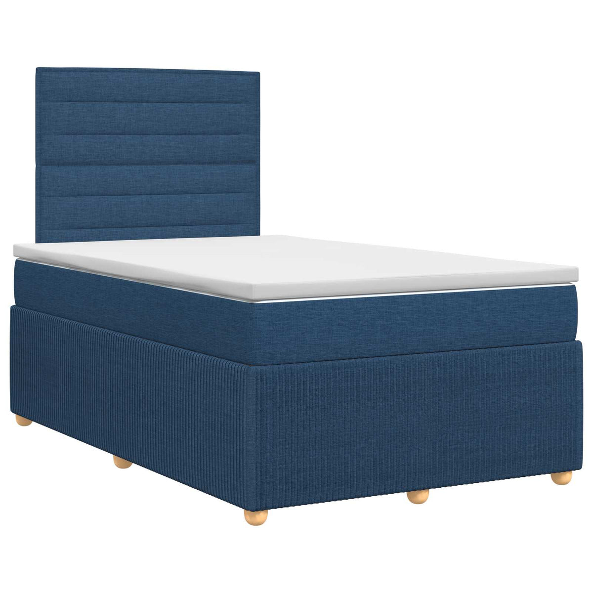 Boxspringbed met matras met hoofdeinde Blauw 120 x 190 cm Stof