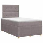 Boxspringbed 120 x 190 cm taupe met matras