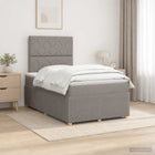 Boxspringbed met matras 120x190 cm taupe