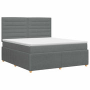 Boxspringbed met matras 140x200 cm donkergrijs