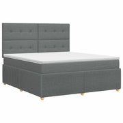 Boxspringbed met matras 160x200 cm donkergrijs