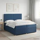 Boxspringbed met matras 200x200 cm blauw