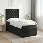 Boxspringbed 100x200 cm zwart fluweel