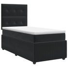 Boxspringbed 80x200 cm zwart met matras