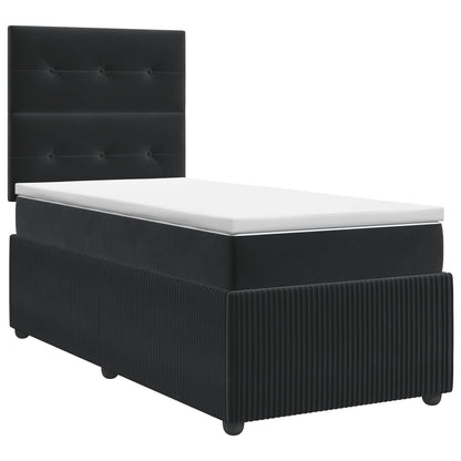 Boxspringbed met matras Zwart 80 x 200 cm Fluweel