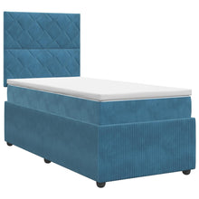 Boxspringbed met matras Blauw 80 x 200 cm Fluweel