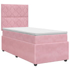 Boxspringbed 80x200 cm roze fluweel