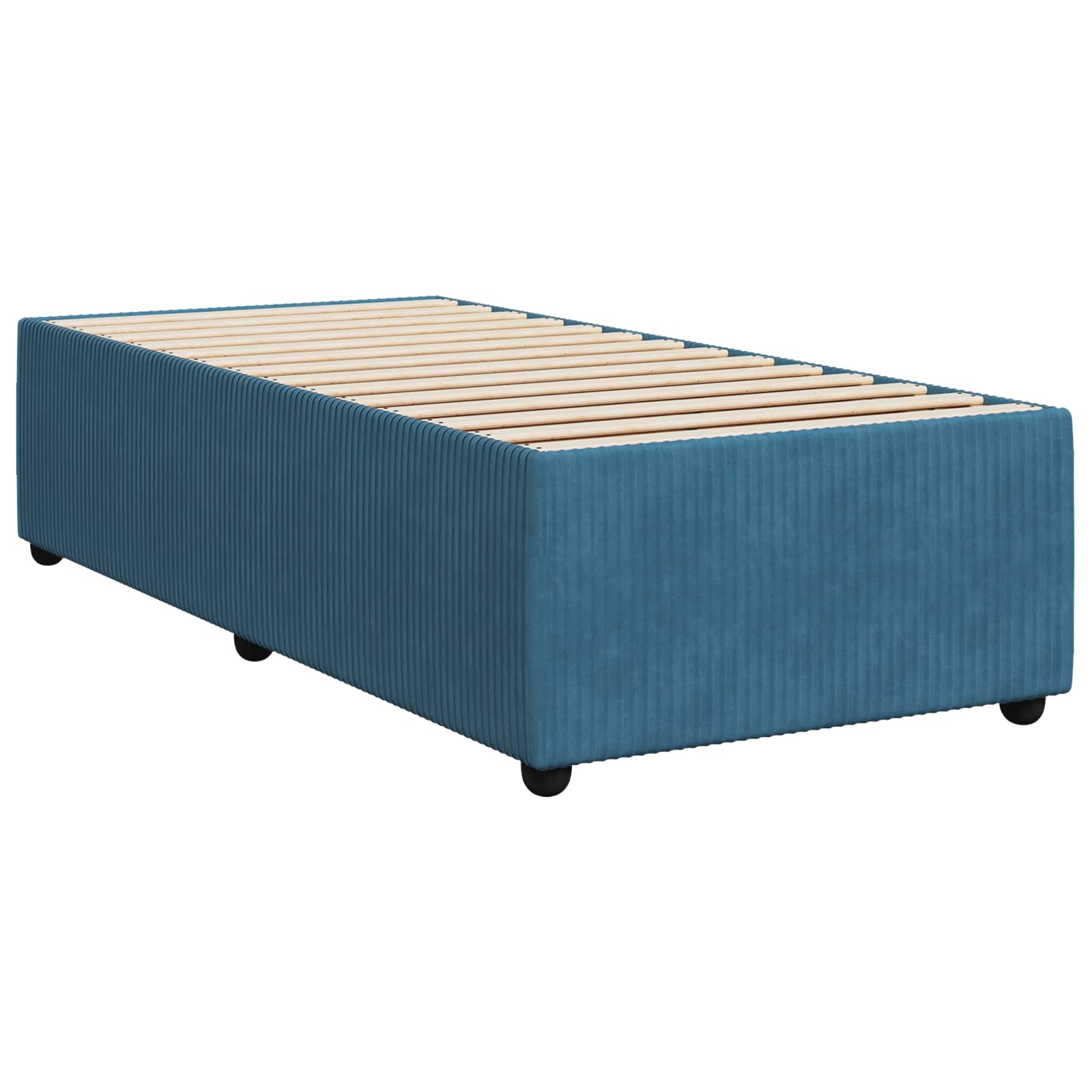 Boxspringbed met matras Blauw 90 x 190 cm Fluweel