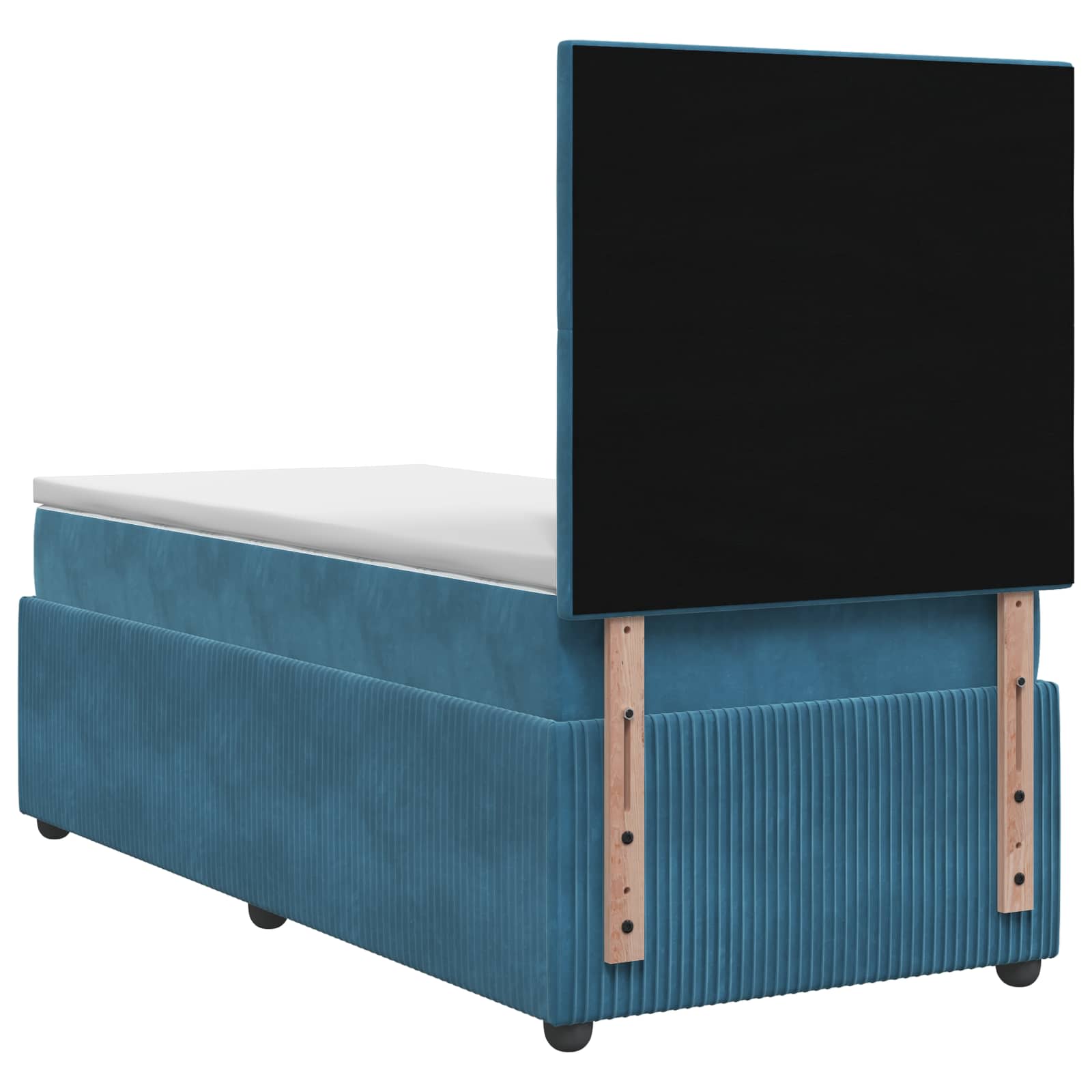 Boxspringbed met matras Blauw 90 x 190 cm Fluweel