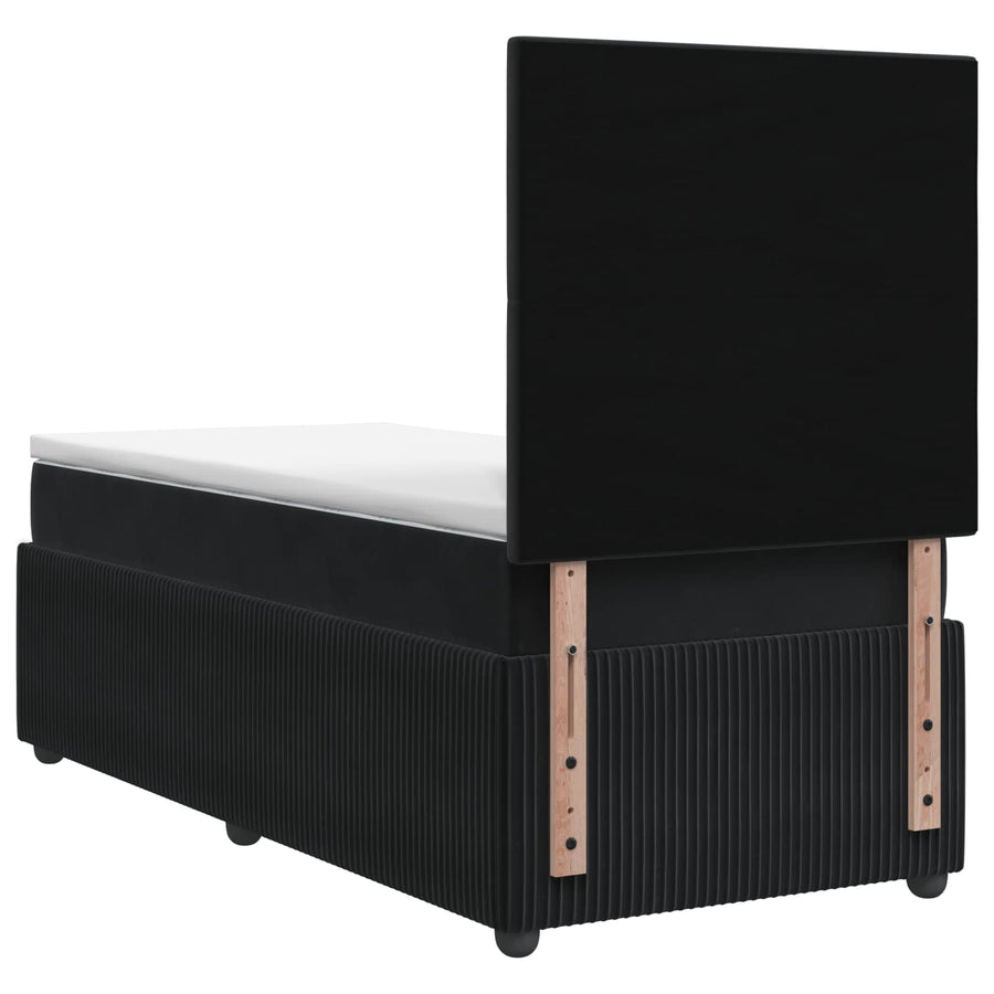 Boxspringbed met matras Zwart 100 x 200 cm Fluweel