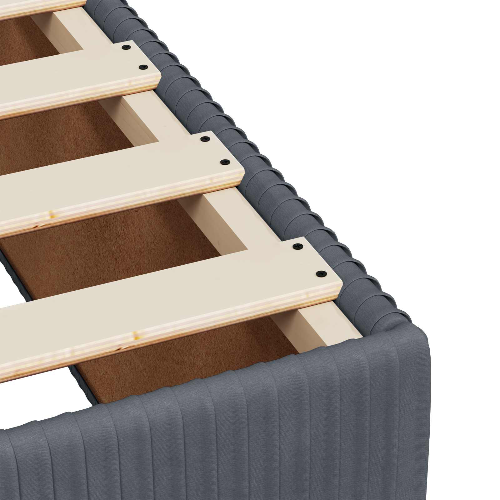 Boxspringbed met matras Donkergrijs 100 x 200 cm Fluweel