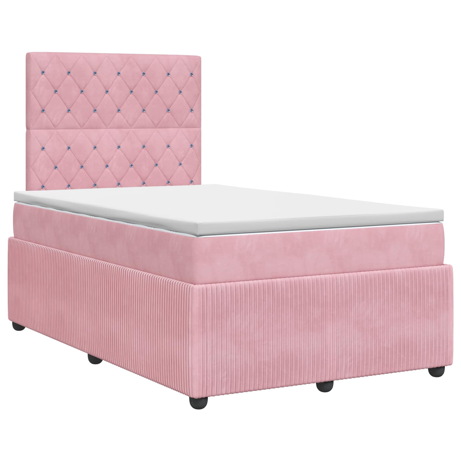 Boxspringbed met matras Roze 120 x 190 cm Fluweel
