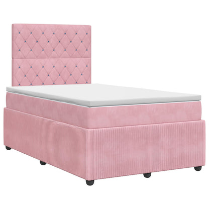 Boxspringbed met matras Roze 120 x 190 cm Fluweel
