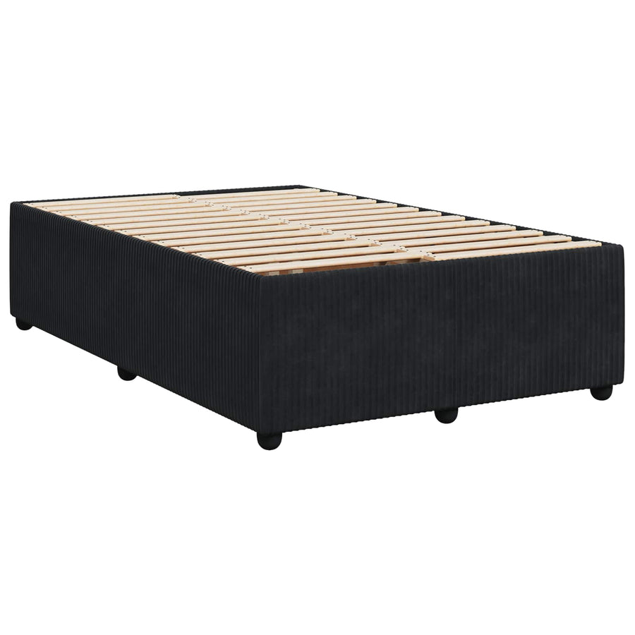 Boxspringbed met matras Zwart 120 x 190 cm Fluweel