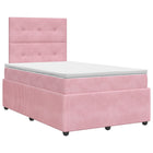 Boxspringbed met matras Roze 120 x 190 cm Fluweel