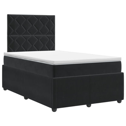 Boxspringbed met matras Zwart 120 x 190 cm Fluweel