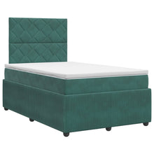Boxspringbed met matras Donkergroen 120 x 190 cm Fluweel