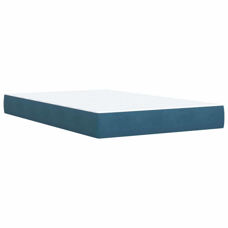 Boxspringbed met matras Blauw 120 x 190 cm Fluweel