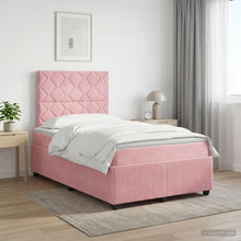 Boxspringbed met matras Roze 120 x 190 cm Fluweel