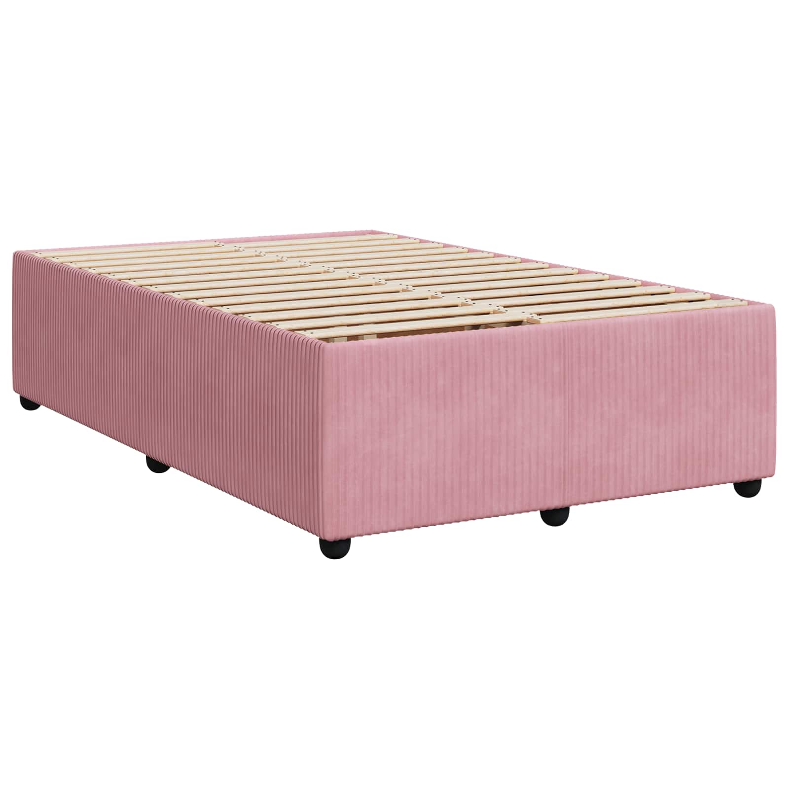 Boxspringbed met matras Roze 120 x 200 cm Fluweel