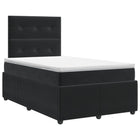 Boxspringbed met matras Zwart 120 x 200 cm Fluweel