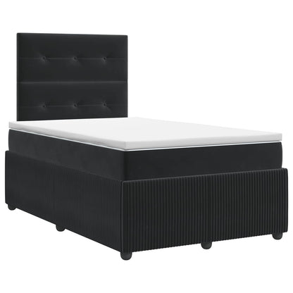 Boxspringbed met matras Zwart 120 x 200 cm Fluweel
