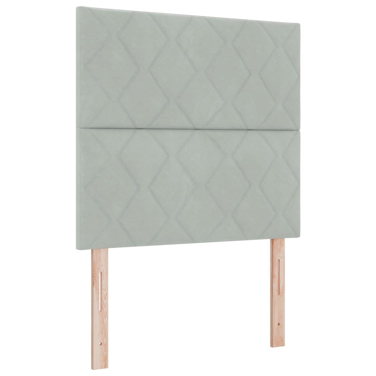 Boxspringbed met matras Lichtgrijs 120 x 200 cm Fluweel