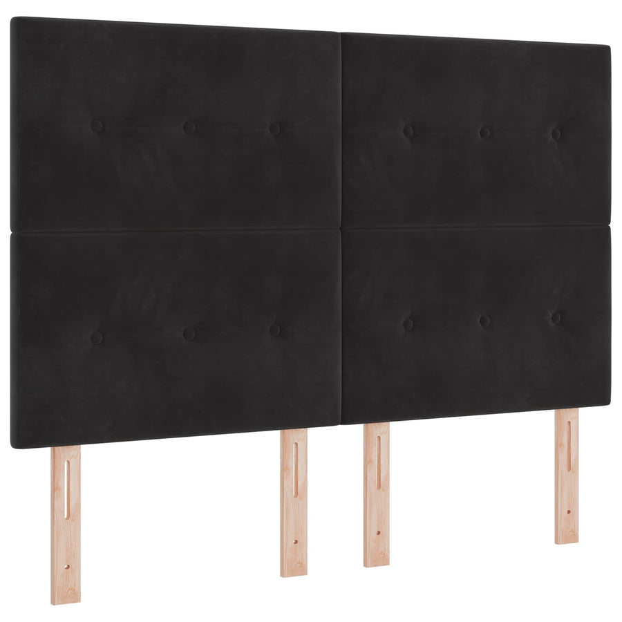 Boxspringbed met matras Zwart 140 x 200 cm Fluweel