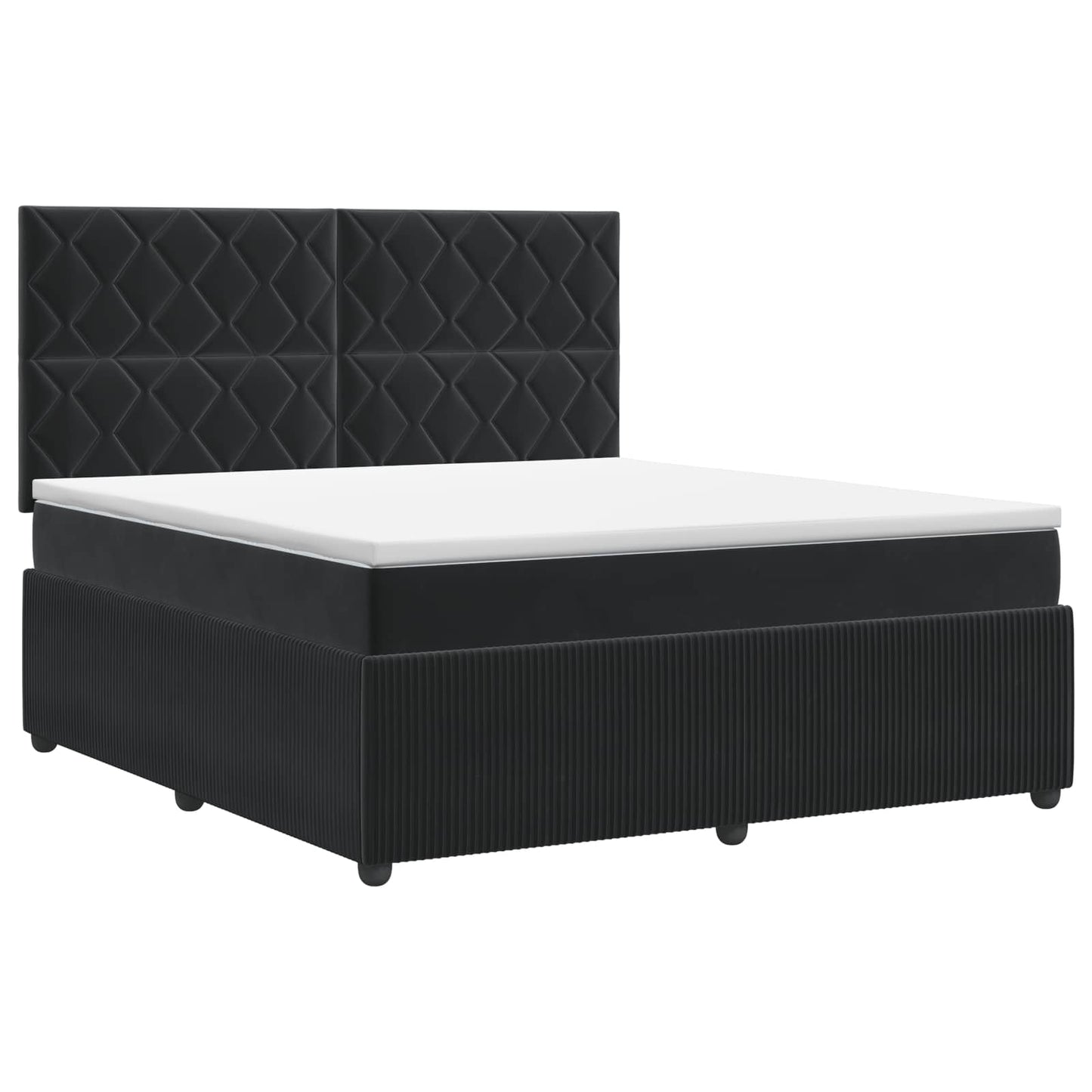 Boxspringbed met matras Zwart 140 x 200 cm Fluweel