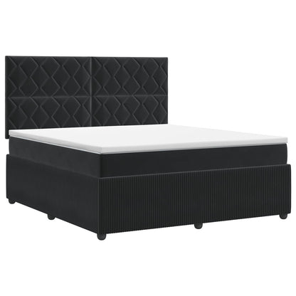 Boxspringbed met matras Zwart 140 x 200 cm Fluweel