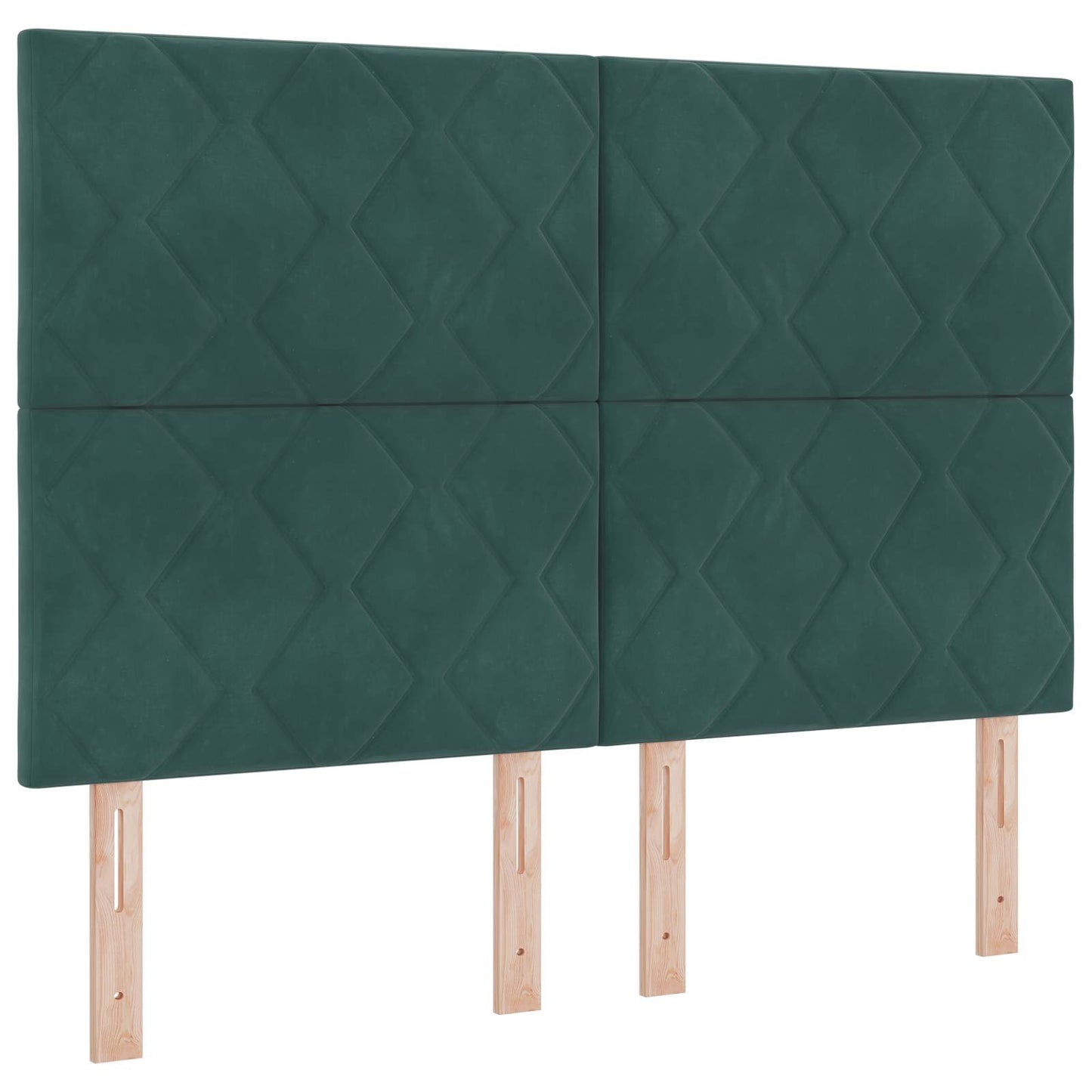 Boxspringbed met matras Donkergroen 160 x 200 cm Fluweel