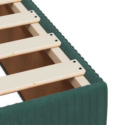 Boxspringbed met matras Donkergroen 180 x 200 cm Fluweel