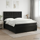 Boxspringbed met matras 160x200 cm zwart fluweel