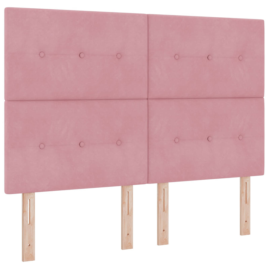 Boxspringbed met matras Roze 180 x 200 cm Fluweel