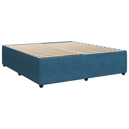 Boxspringbed met matras Blauw 180 x 200 cm Fluweel
