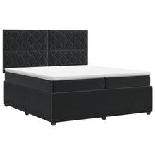 Boxspringbed met matras Zwart 200 x 200 cm Fluweel