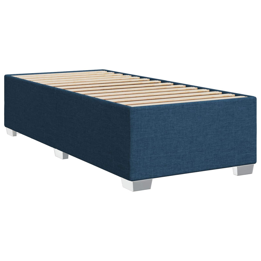 Boxspringbed met matras met hoofdeinde Blauw 90 x 200 cm Stof