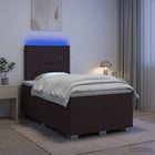 Boxspringbed met matras 120x190 cm donkerbruin