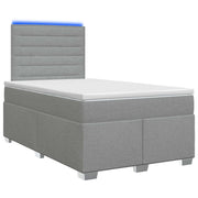 Boxspringbed 120x200 cm lichtgrijs met matras