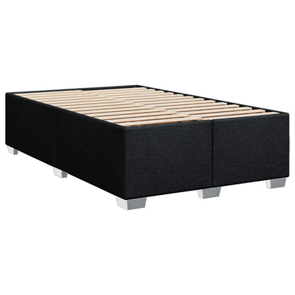 Boxspringbed met matras met hoofdeinde Zwart 120 x 200 cm Stof