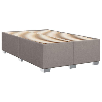 Boxspringbed met matras met hoofdeinde Taupe 120 x 200 cm Stof