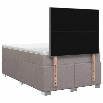 Boxspringbed met matras met hoofdeinde Taupe 120 x 200 cm Stof