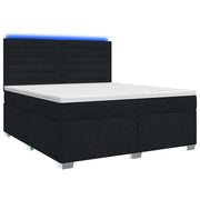 Boxspringbed 160x200 cm zwart met matras hoofdeinde